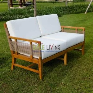 Almafi Teak Outdoor Loveseat